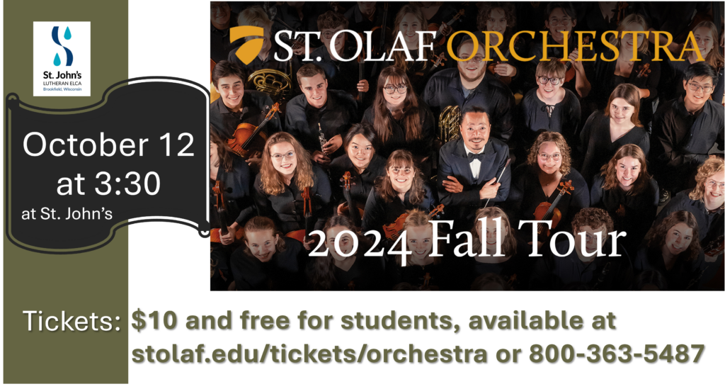 picture of orchestra with ticket information